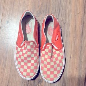 Pink and White Vans